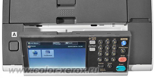 панель управления принтера Oki c542