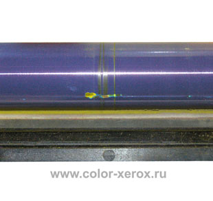 Дефект, проблемы фотобарабана цветного лазерного принтера
